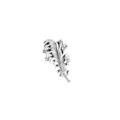 Brosa argint cu cristale Leaf DiAmanti BRO-007-AS
